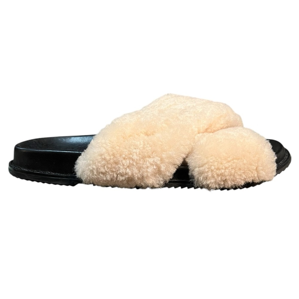Song Of Style Alex Shearling Slipper Slide Shoe Size 8